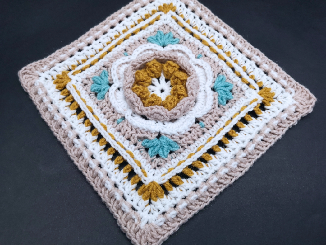 Read more about the article Crochet granny square pattern / Crochet Motif #97