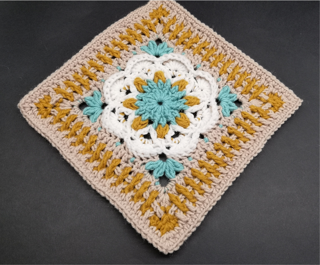 Read more about the article Crochet granny square pattern / Crochet Motif #98