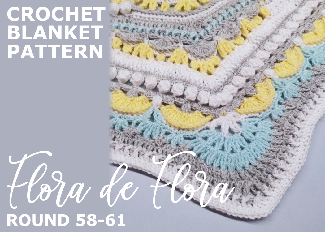 You are currently viewing Crochet Throw Blanket Flora de Flora / Round 58-61
