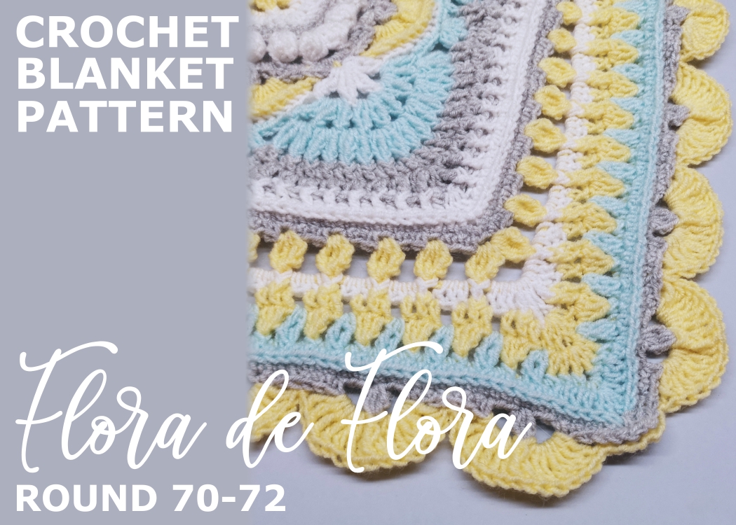 You are currently viewing Crochet Throw Blanket Flora de Flora / Round 70-72