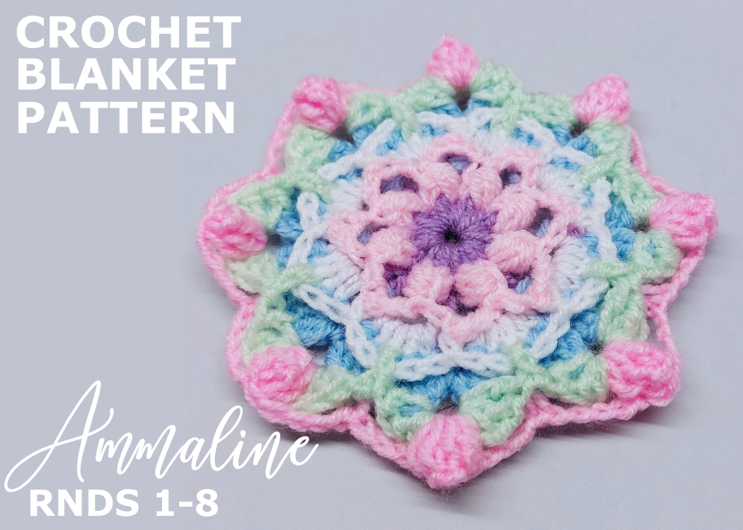 Read more about the article Crochet Blanket Ammaline / Rounds 1-8