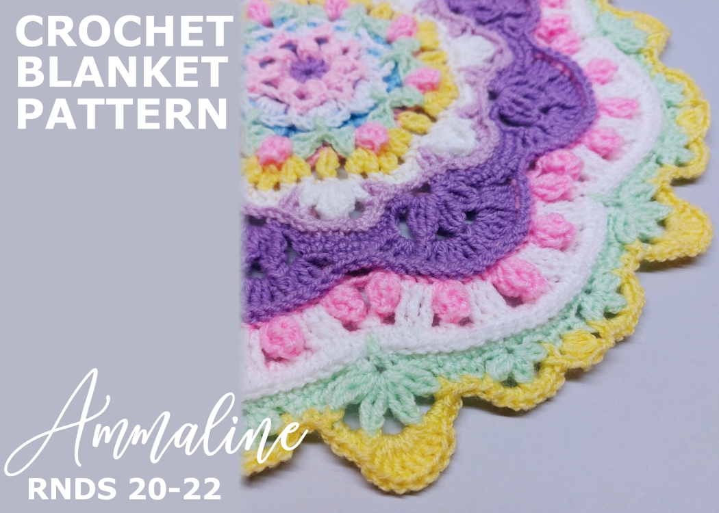 Read more about the article Crochet Blanket Ammaline / Rounds 20-22