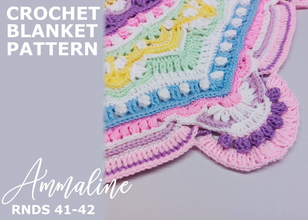 You are currently viewing Crochet Blanket Ammaline / Rounds 41-42
