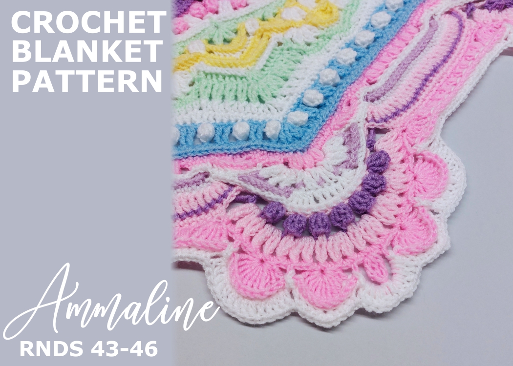 Read more about the article Crochet Blanket Ammaline / Rounds 43-46