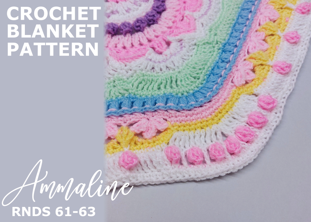 Read more about the article Crochet Blanket Ammaline / Rounds 61-63