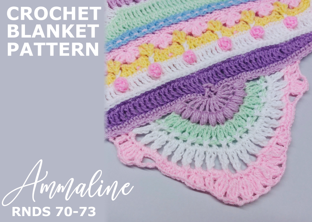 You are currently viewing Crochet Blanket Ammaline / Rounds 70-73