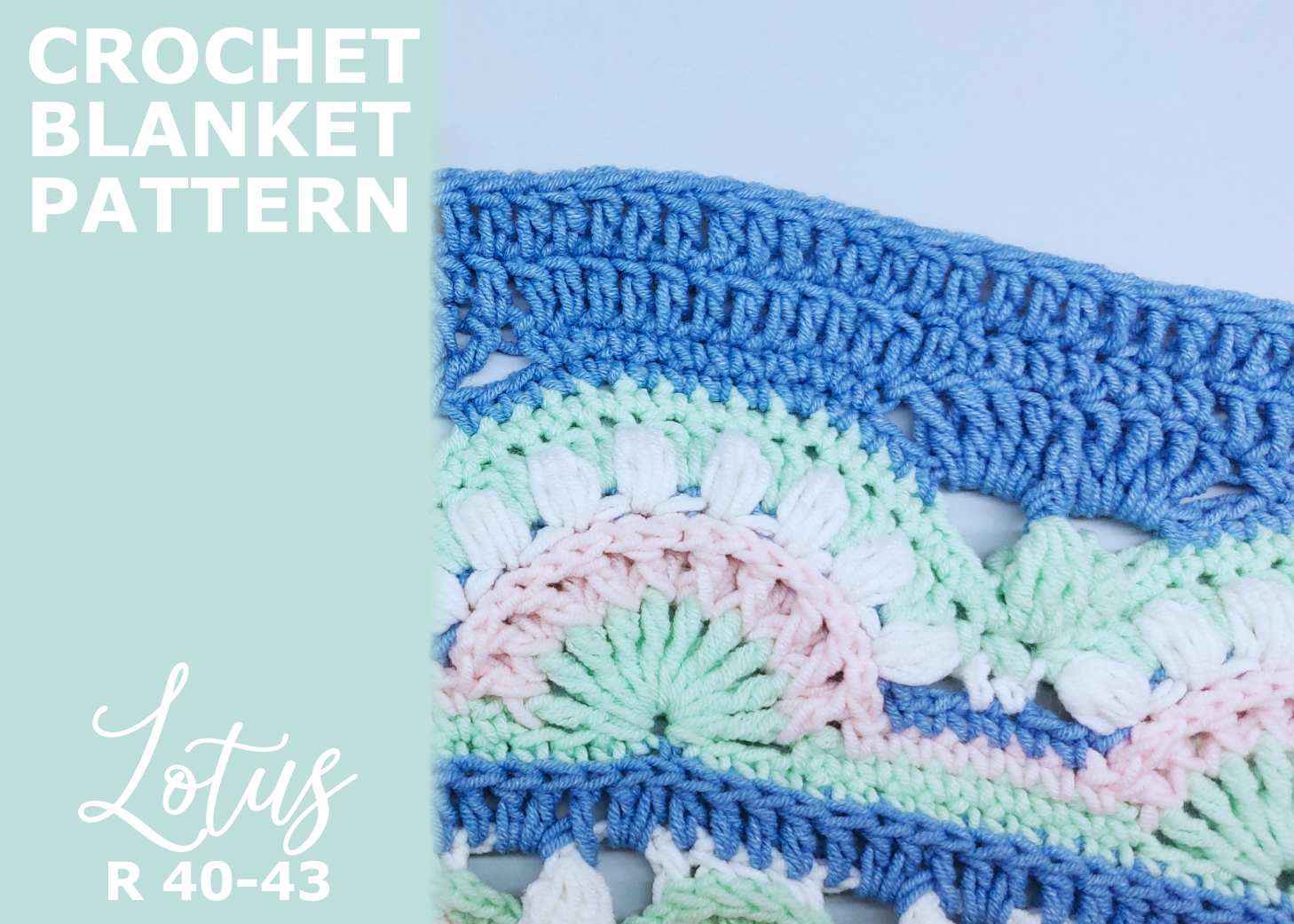 You are currently viewing Crochet Blanket Lotus / Rounds 40-43