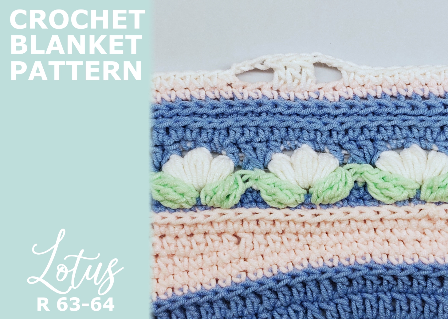 Read more about the article Crochet Blanket Lotus / Rounds 63-64