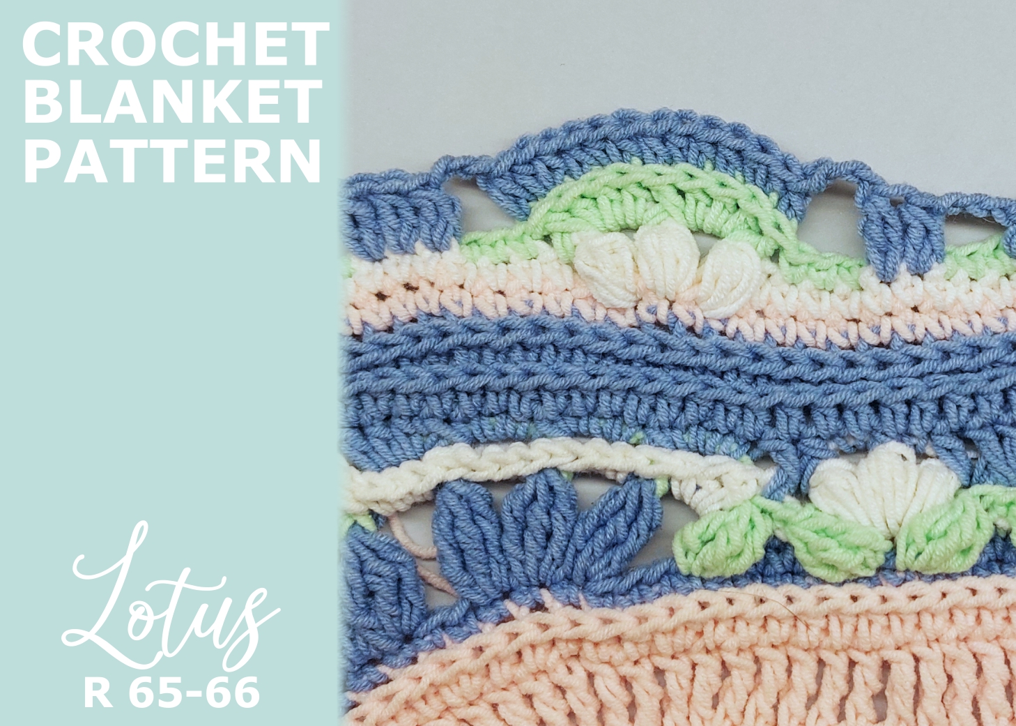 You are currently viewing Crochet Blanket Lotus / Rounds 65-66
