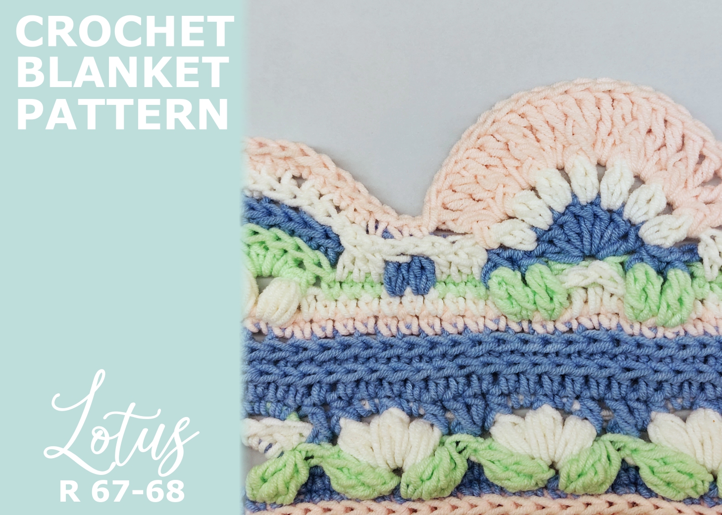 You are currently viewing Crochet Blanket Lotus / Rounds 67-68