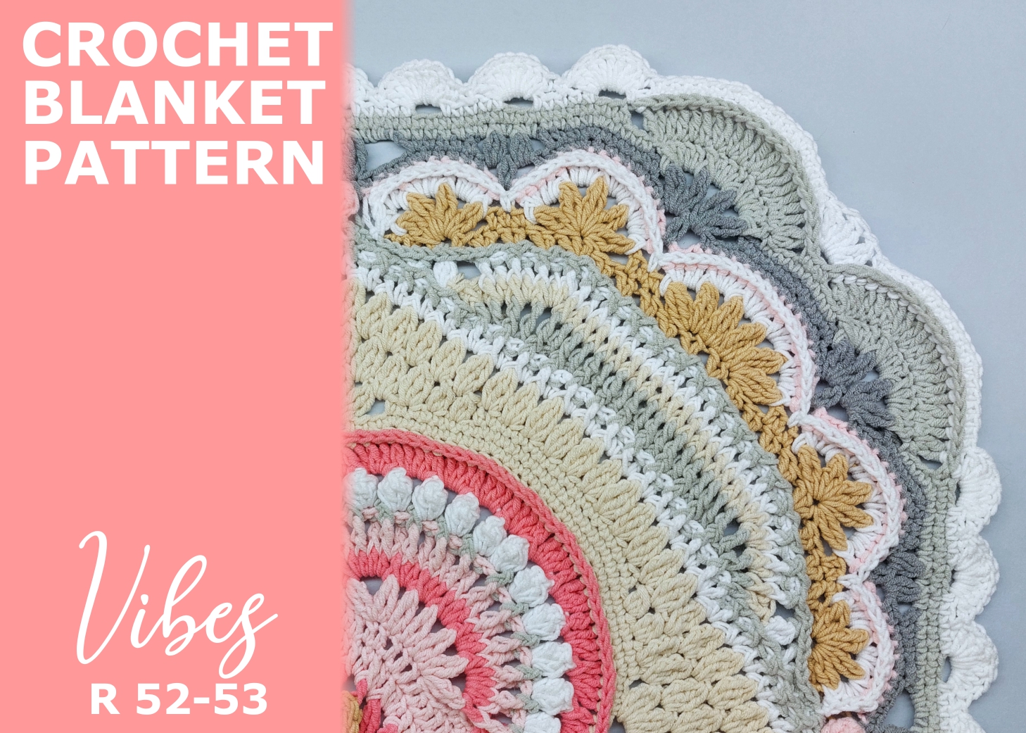 You are currently viewing Crochet blanket Vibes / Rounds 52-53