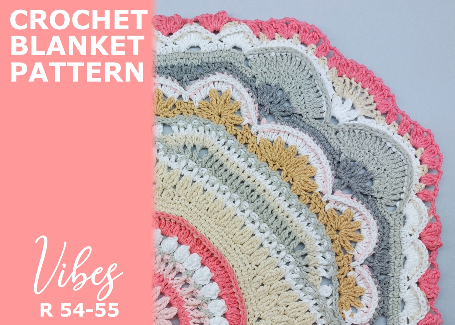You are currently viewing Crochet blanket Vibes / Rounds 54-55
