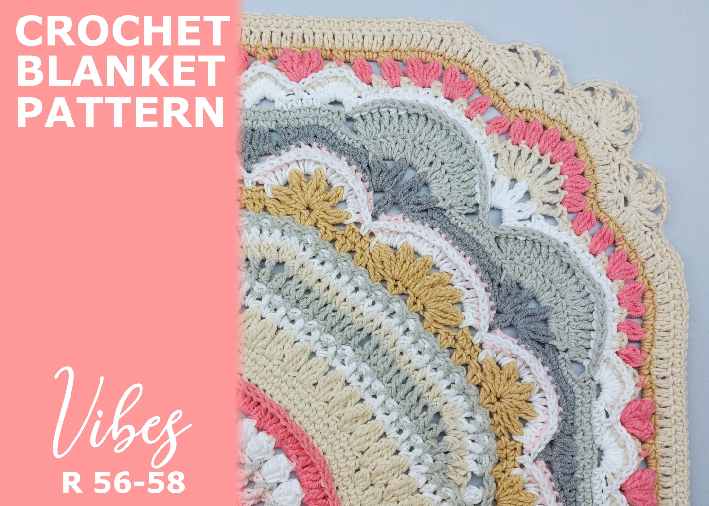 You are currently viewing Crochet blanket Vibes / Rounds 56-58