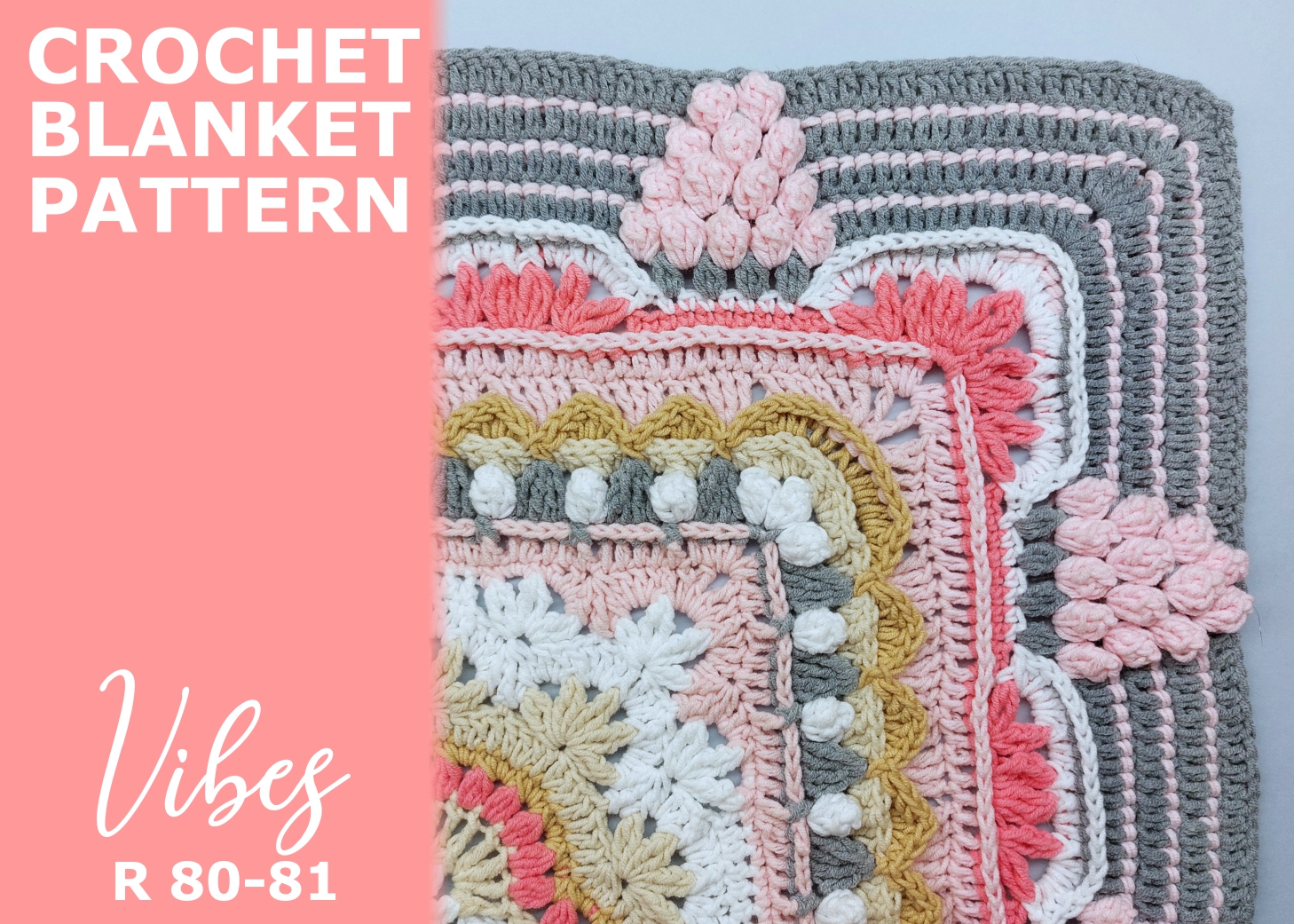 You are currently viewing Crochet blanket Vibes / Rounds 80-81