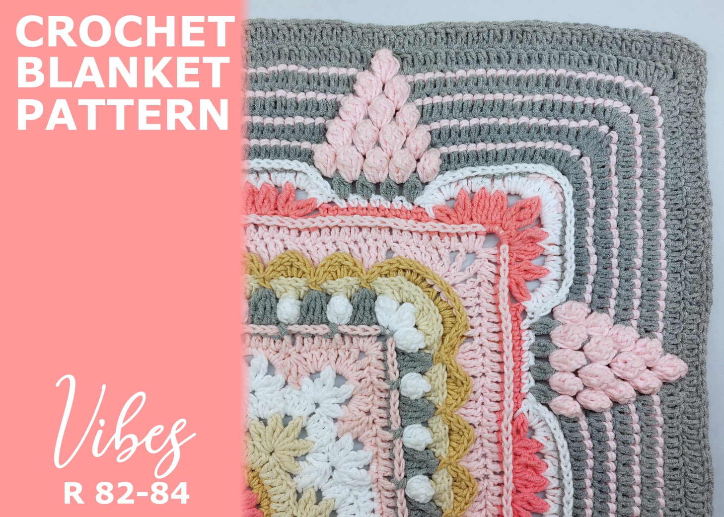 You are currently viewing Crochet blanket Vibes / Rounds 82-84