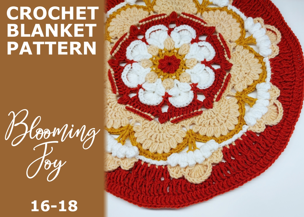 Read more about the article Blooming Joy Blanket / rounds 16-18
