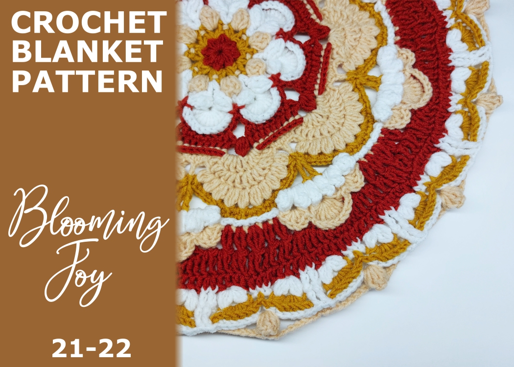 Read more about the article Blooming Joy Blanket / rounds 21-22