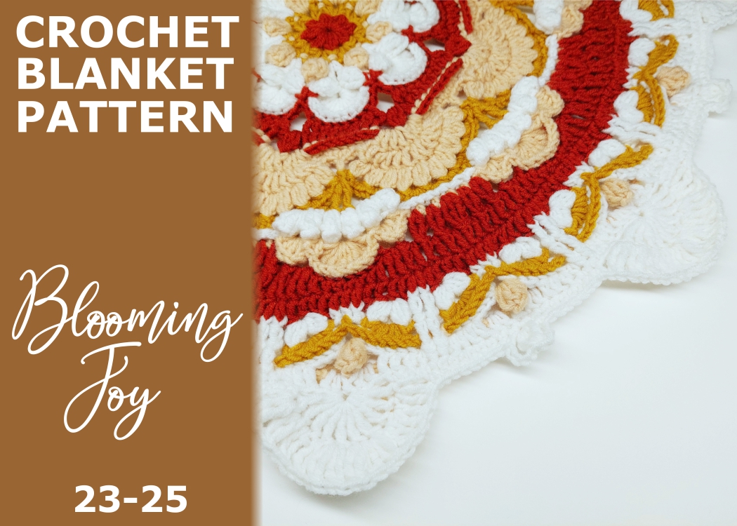 Read more about the article Blooming Joy Blanket / rounds 23-25
