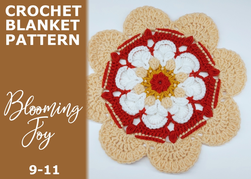 Read more about the article Blooming Joy Blanket / rounds 9-11