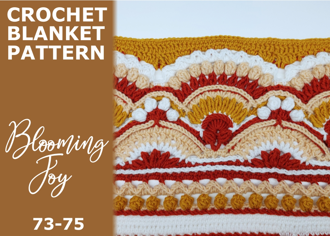 Read more about the article Blooming Joy Blanket / rounds 73-75