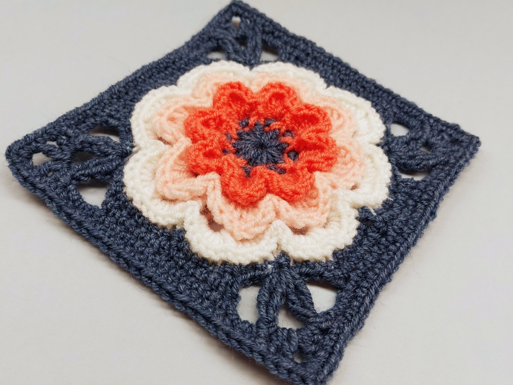 Read more about the article Crochet granny square pattern / Motif #134