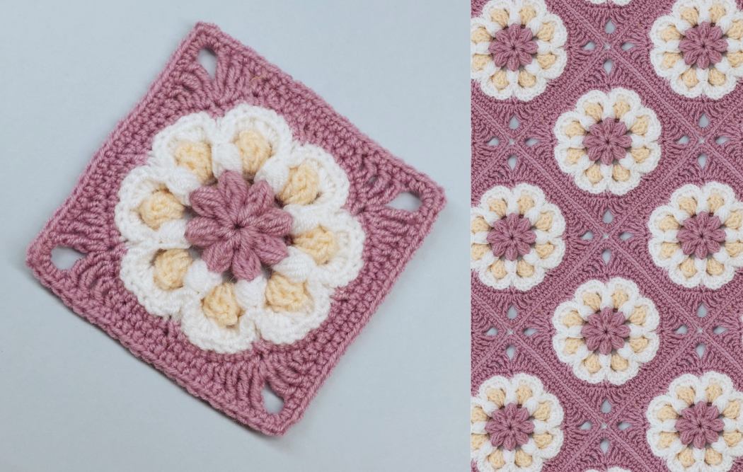 Read more about the article Crochet granny square pattern / Motif #149