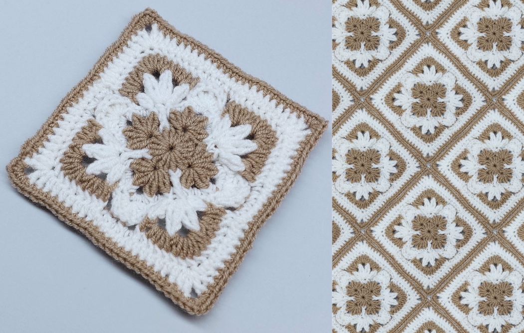 Read more about the article Crochet granny square pattern / Motif #151