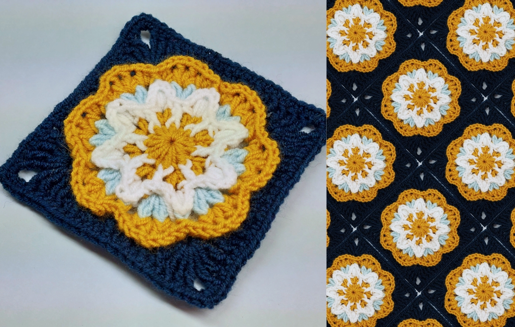 Read more about the article Crochet granny square pattern / Motif #152