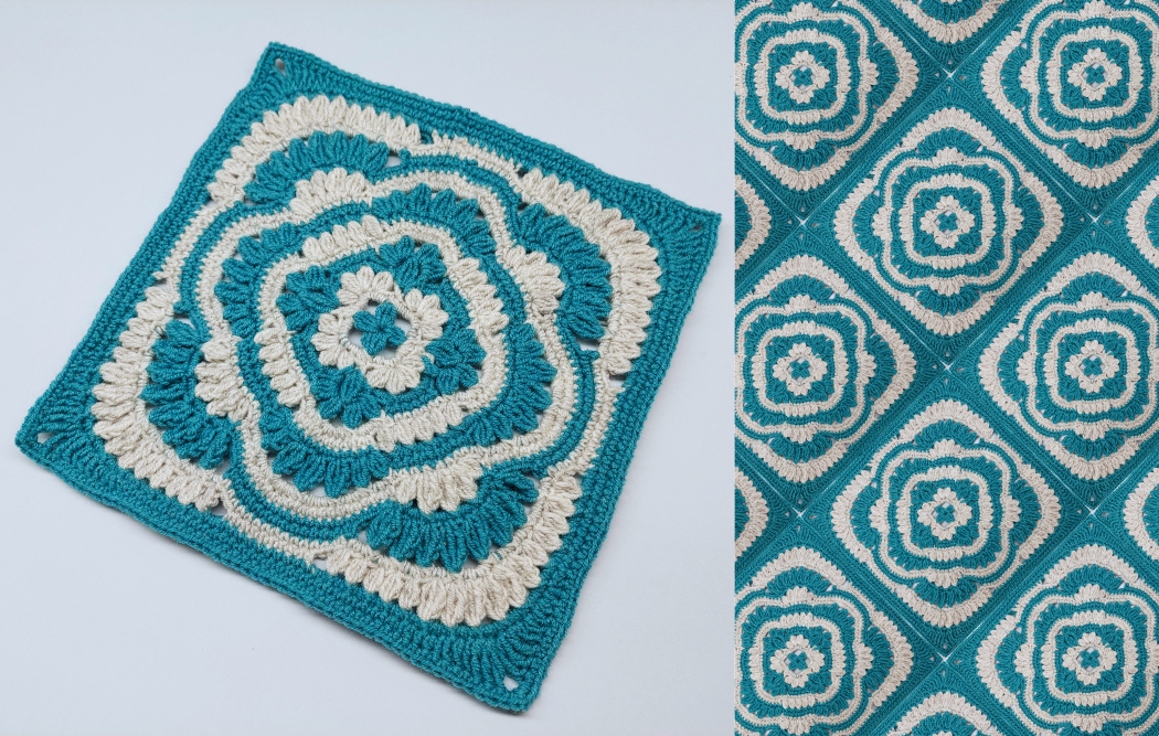 Read more about the article Crochet granny square pattern / Motif #159